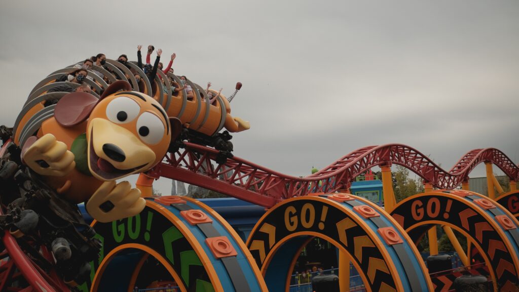 An image of a roller coaster at Disney's Hollywood Studios in Disney World