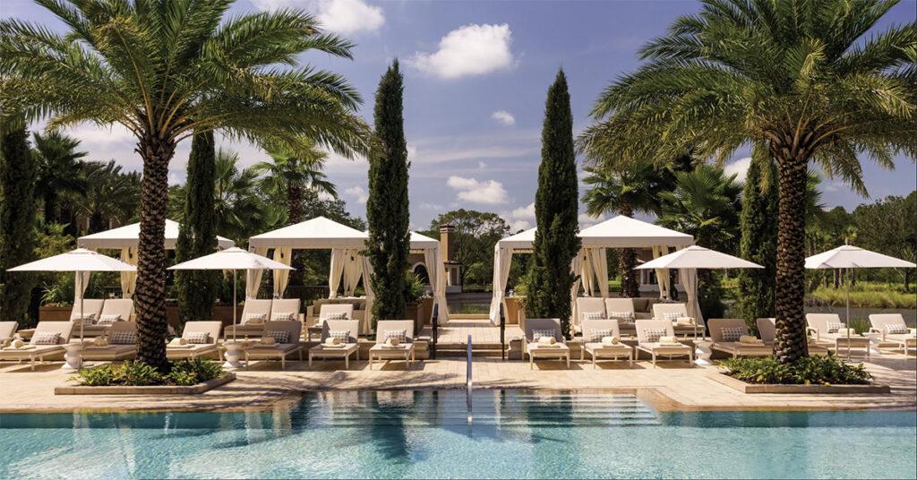 The Adults Only Pool at the Luxury Hotel Four Seasons Orlando at Walt Disney World Resort