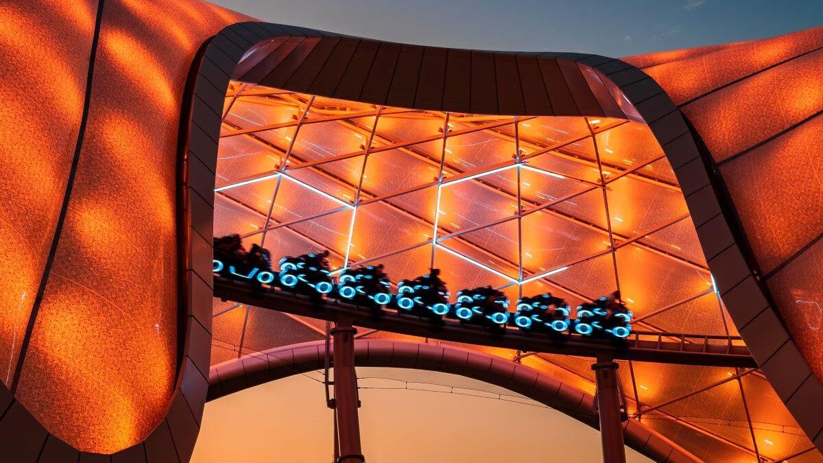 Tron Lightcycle Run is a great ride at Disney World for adults